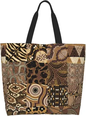 African Ethnic Grocery Bag Africa Shoulder Bag Handbag Shopping African Grocery Bags Tote Bag African Art Bag