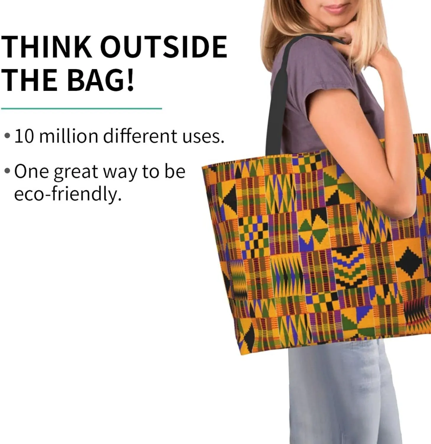 African Ethnic Shoulder Tote Bags Tribe Casual Bag African Shoulder Handbags Shopping Handbag Grocery Bags