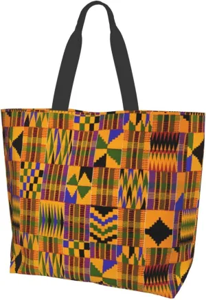African Ethnic Shoulder Tote Bags Tribe Casual Bag African Shoulder Handbags Shopping Handbag Grocery Bags