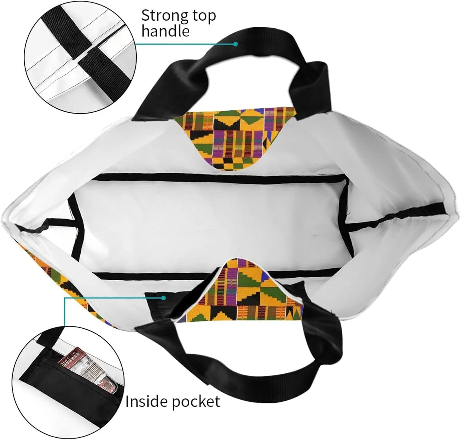 African Ethnic Shoulder Tote Bags Tribe Casual Bag African Shoulder Handbags Shopping Handbag Grocery Bags