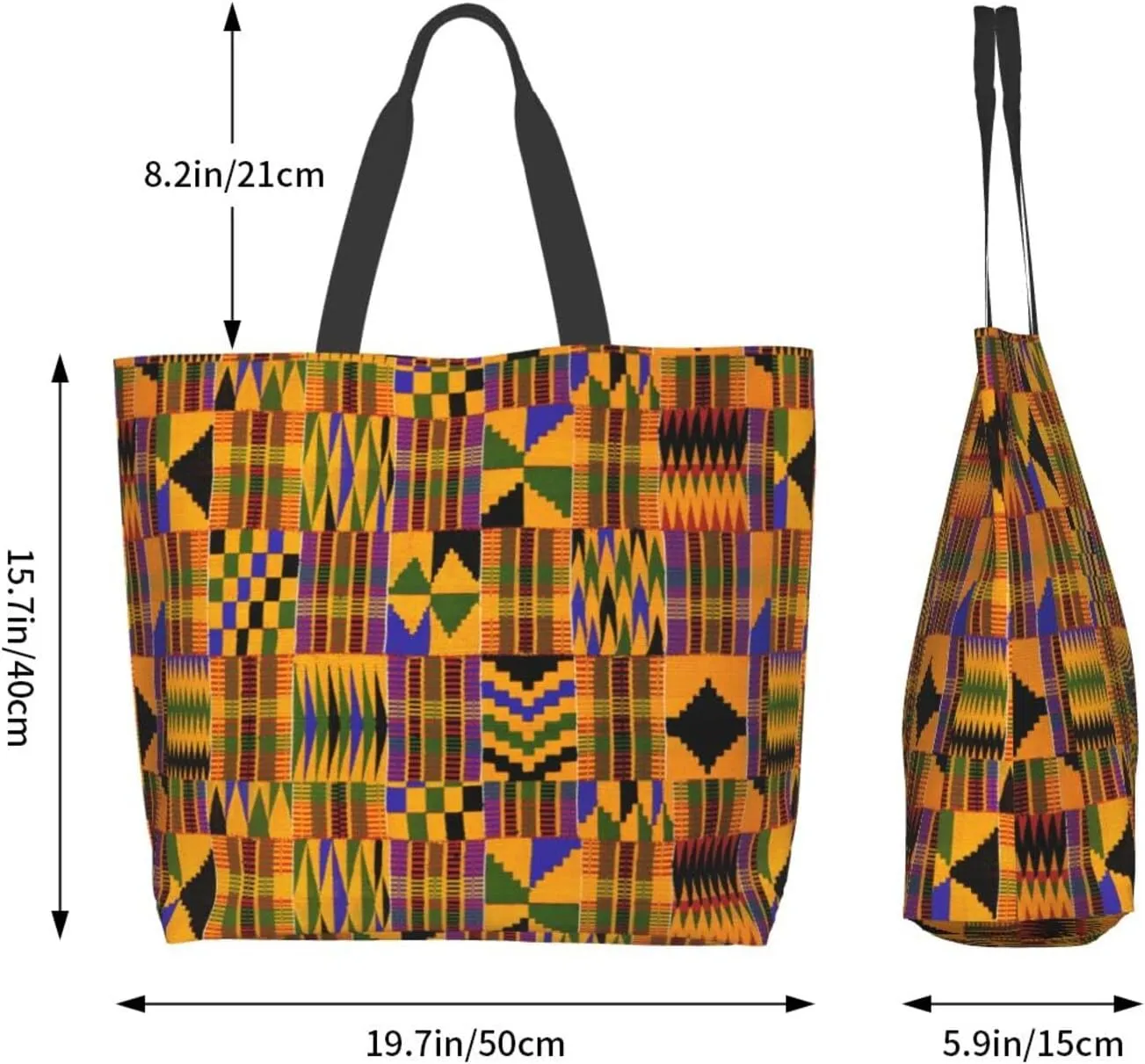 African Ethnic Shoulder Tote Bags Tribe Casual Bag African Shoulder Handbags Shopping Handbag Grocery Bags