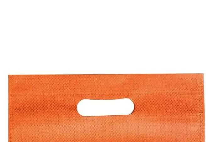 Agrashri Enterprises D Cut Cloth Carry Bag Set (Pack of 50 , Orange)