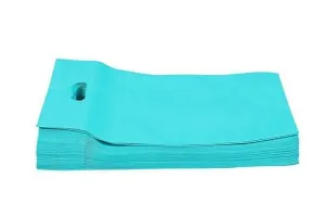 AGRASHRI ENTERPRISES D Cut Teal Cloth Carry Bag (Pack of 50 )