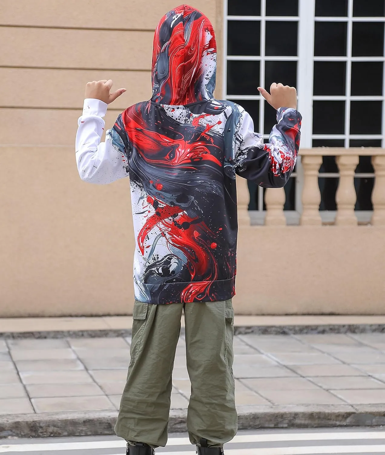 Ahegao Kid Hoodies Boys Sweatshirts for Girls 3D Prints Pullover 6-16 Years