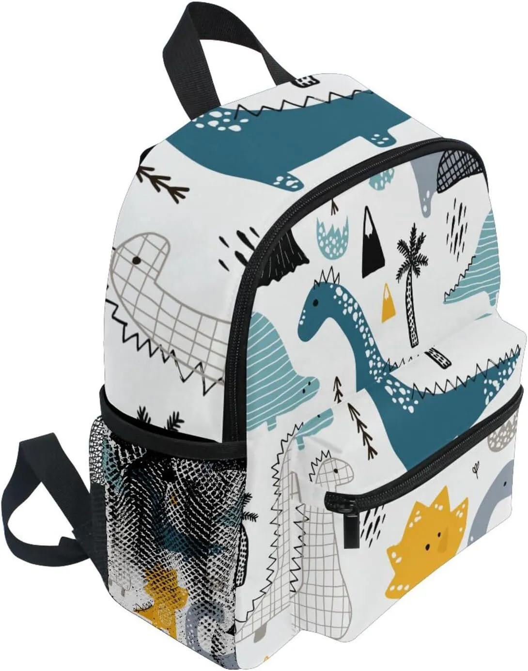 ALAZA Cute Kid's Back Pack Dino Scandinavian Style Todder Backpack lightweight Preschool Kindergarten Book Bag Practical and Durable Daycare Bag for Travel,Toys