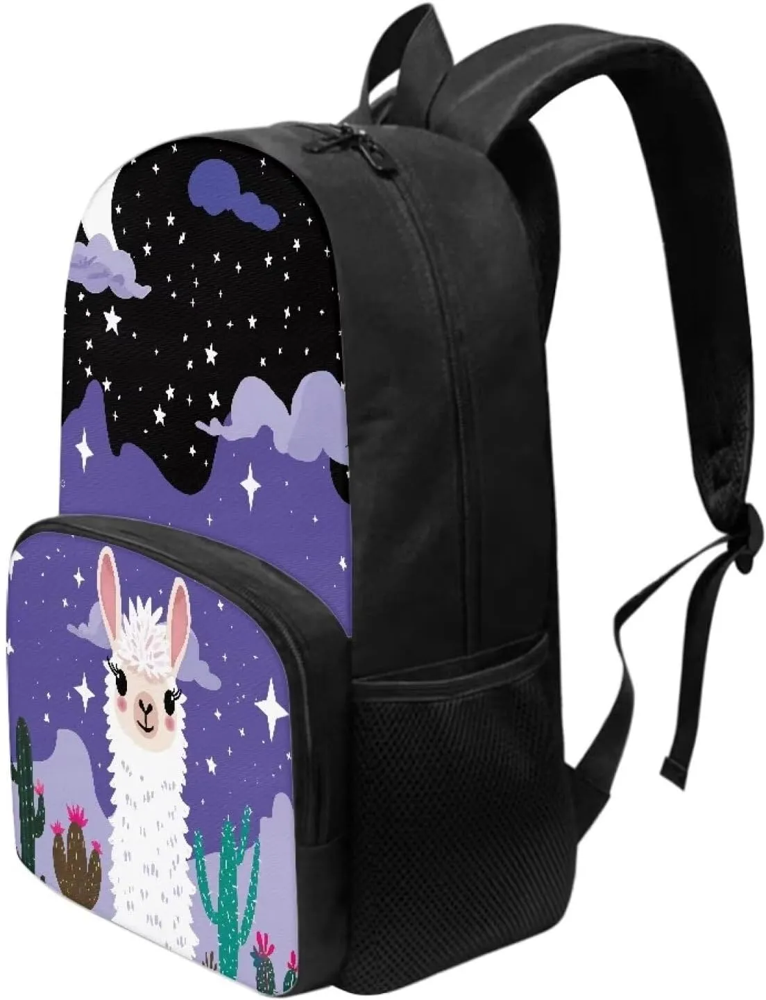 Alpaca Backpack for Girls Backpack Cute Large Space School Backpack Suitable for Age for Over 6 Years old Kids Elementary Bookbag Lightweight Travel Toddler Backpack