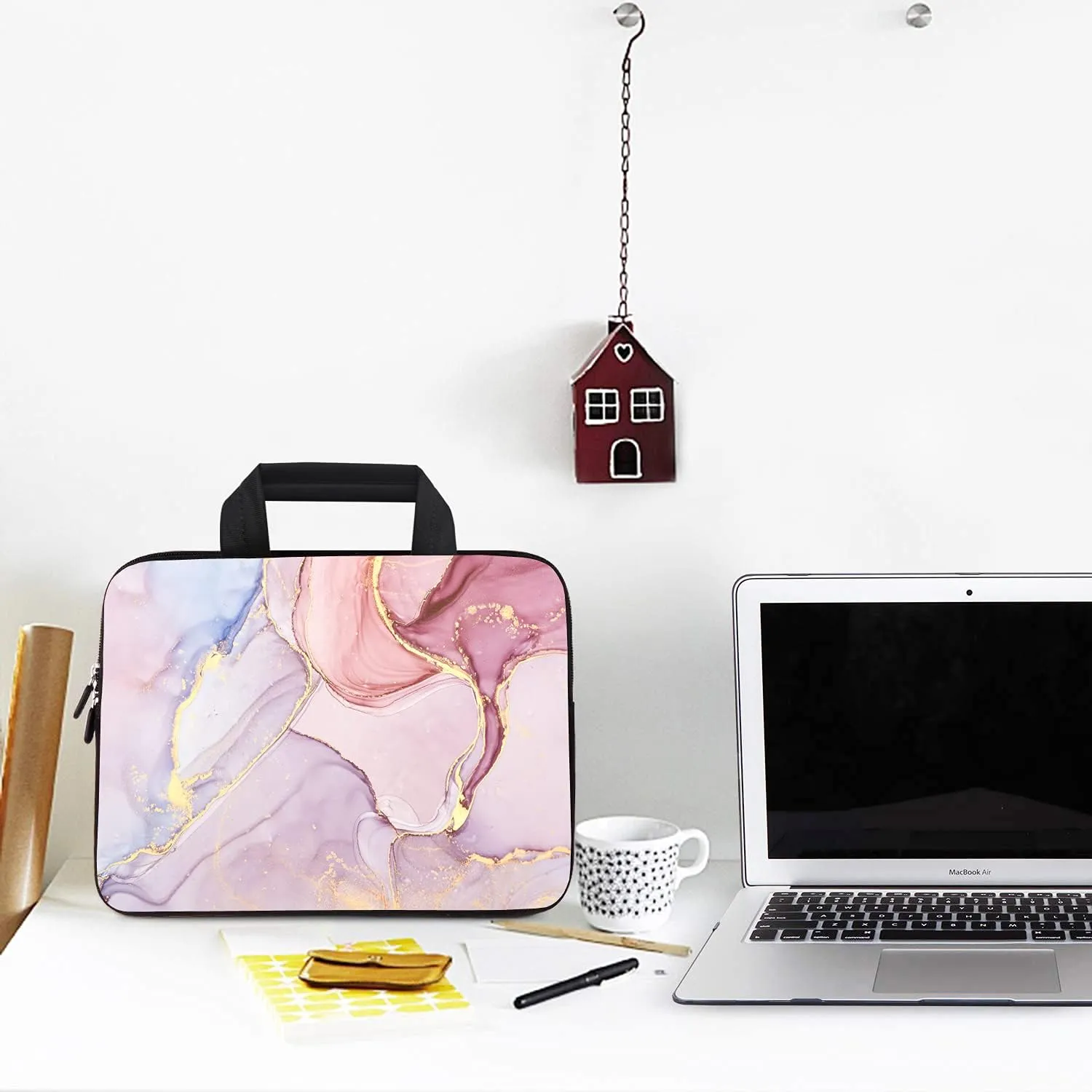 AMARY laptop sleeves 11.6" 12" Laptop Handle Bag Neoprene Notebook Carrying Pouch Chromebook Sleeves case Fit Apple MacBook Air HP DELL Lenovo Asus for men women (AMR12-02)