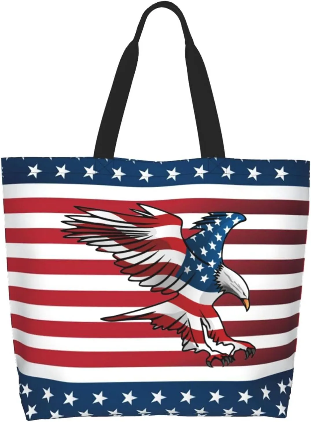 American Grocery Bag American Flag Shopping Bag America Handbag Bags American Tote Bag Flag Bags