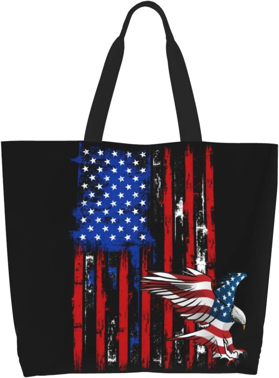 American Grocery Bag American Flag Shopping Bag America Handbag Bags American Tote Bag Flag Bags