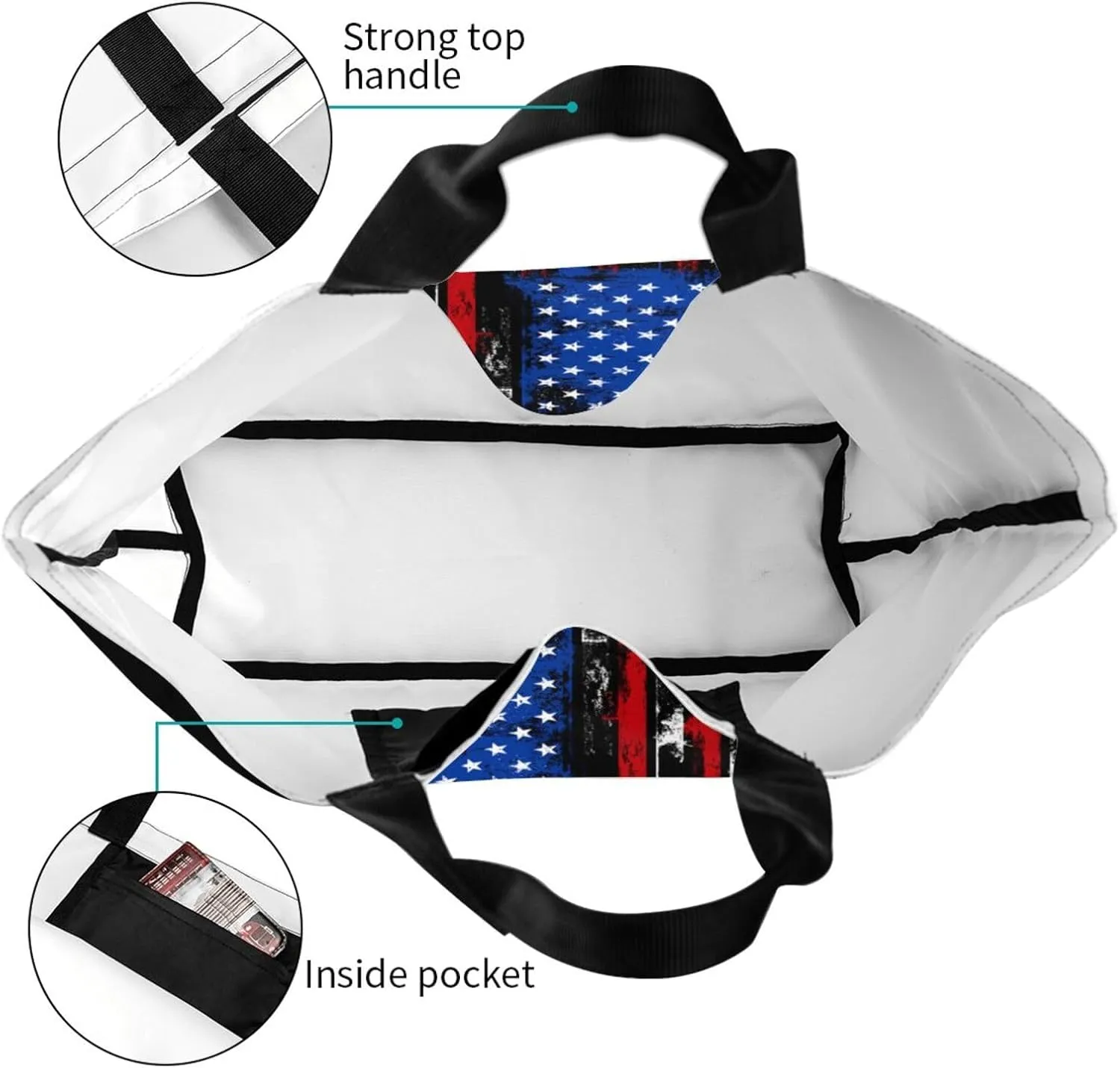 American Grocery Bag American Flag Shopping Bag America Handbag Bags American Tote Bag Flag Bags