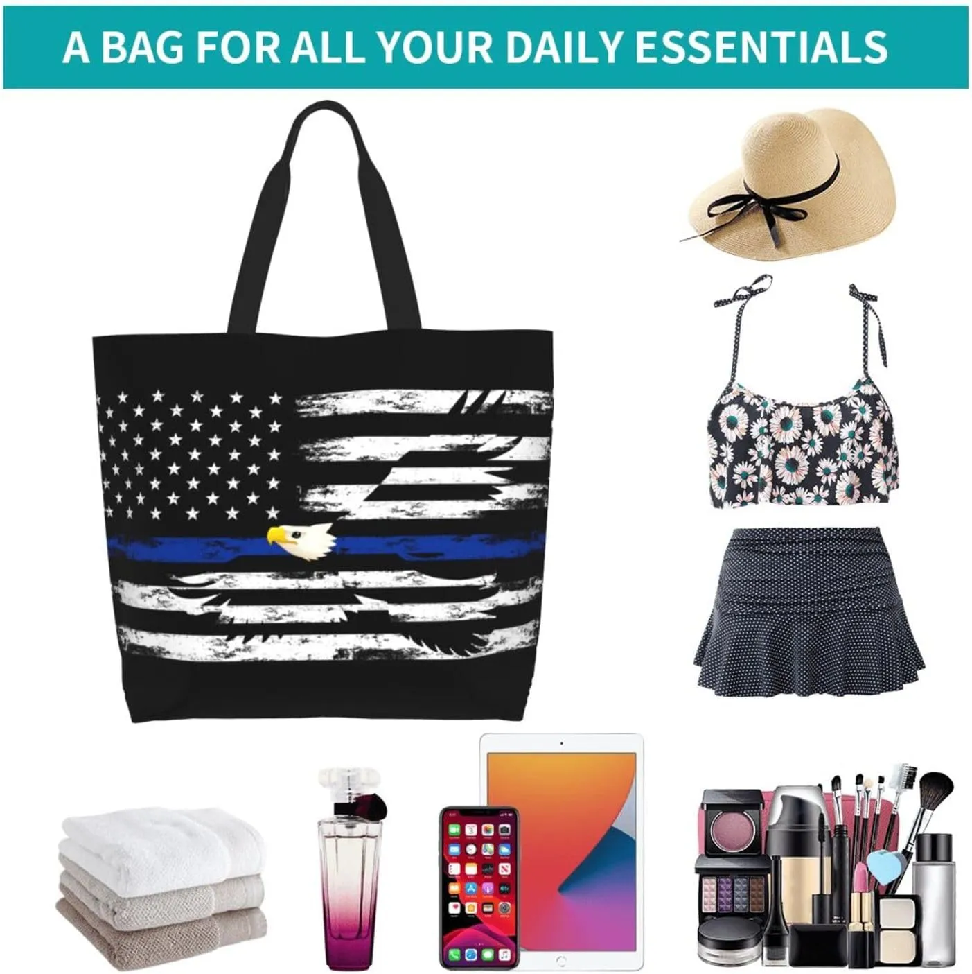 American Grocery Bag American Flag Shopping Bag America Handbag Bags American Tote Bag Flag Bags