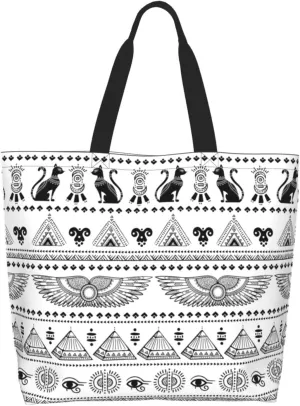 Ancient Egypt Grocery Bag Egypt Shoulder Bag Egyptian Grocery Bags Tote Shopping Bag Egypt Bag History Gifts