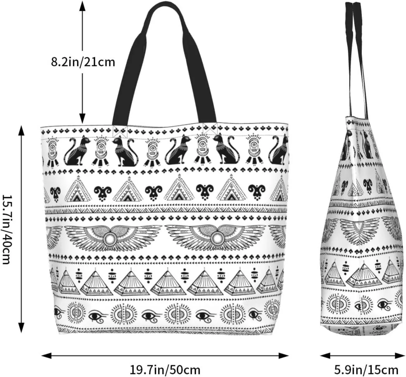 Ancient Egypt Grocery Bag Egypt Shoulder Bag Egyptian Grocery Bags Tote Shopping Bag Egypt Bag History Gifts