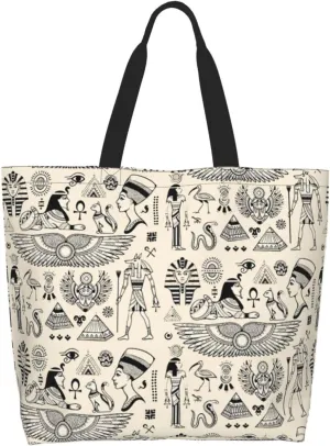 Ancient Egypt Grocery Bag Egypt Shoulder Bag Egyptian Grocery Bags Tote Shopping Bag Egypt Bag History Gifts