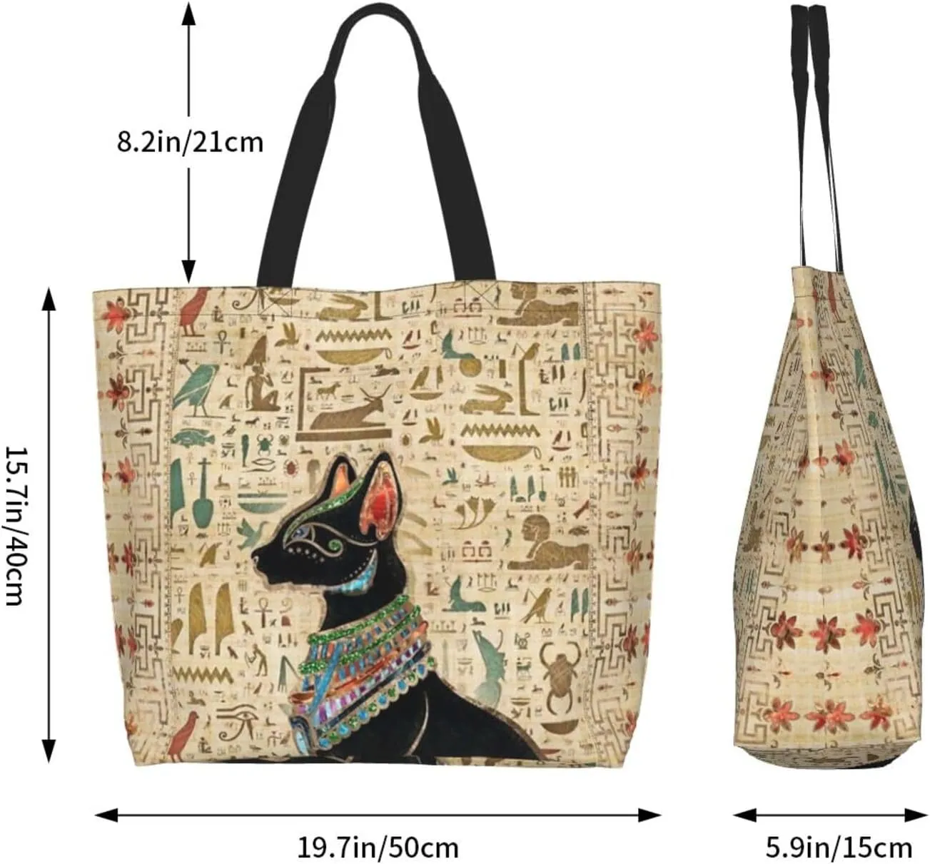Ancient Egypt Grocery Bag Egypt Shoulder Bag Egyptian Grocery Bags Tote Shopping Bag Egypt Bag History Gifts