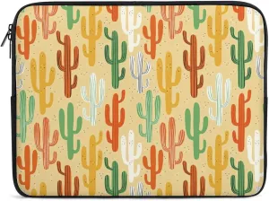 Anime Succulent Cactus Plant Laptop Bag Travel Notebook Laptops Sleeve 12inch for Men Women Computer Shockproof Storage Bag Business Trip Camping Organizer Protective Zipper Carry Case