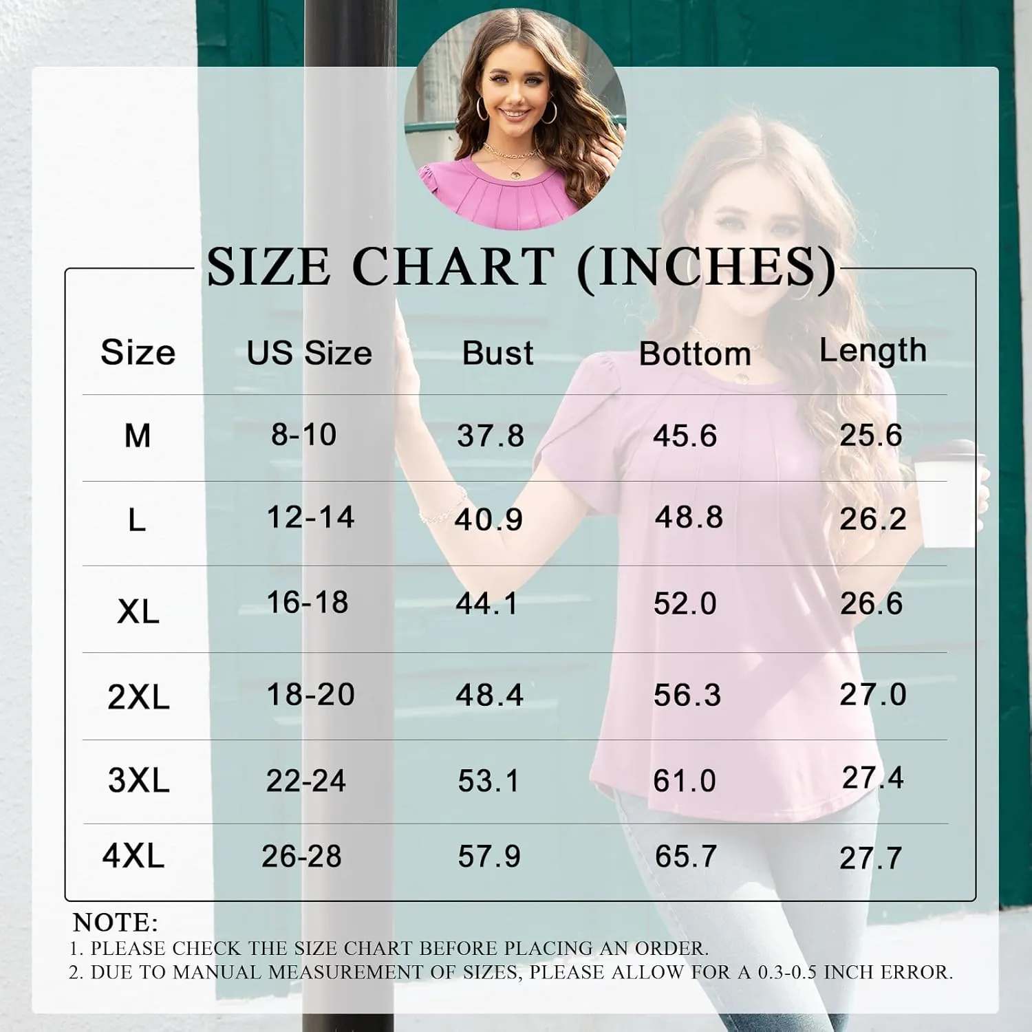 Anyhold Womens Tops Dressy Casual Summer Short Sleeve Blouse Dress Shirt