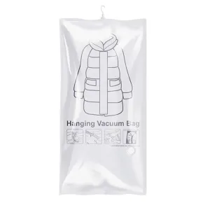ANYHOUZ Vacuum Storage Bag 1PC Airtight Sealed Hanging Compression Space Saving Closet Organizer