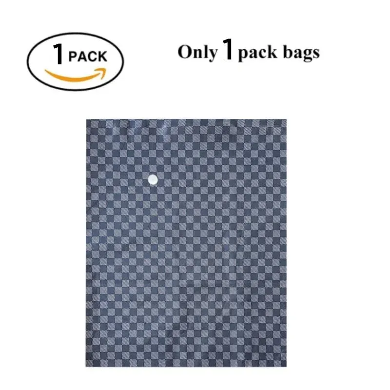 ANYHOUZ Vacuum Storage Bag 1PC Black Airtight Oxford Fabric Compression Space Saving Organizer