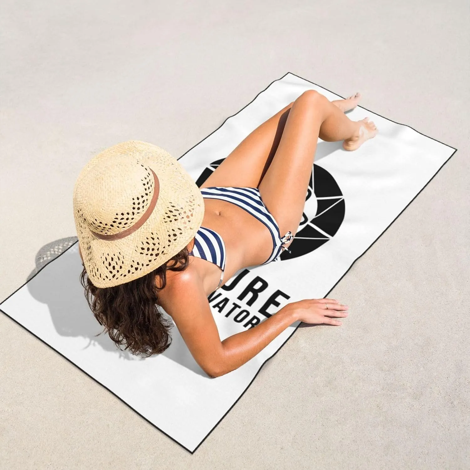 Aperture Science Innovators Beach Towel 55x27.5 Inches - Ultra Soft Quick Dry Sand Towel, Lightweight Large Bath Towel for Pool, Summer, Travel