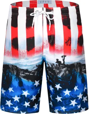 APTRO Men's Swim Trunks 9" Quick Dry Bathing Suit Big & Tall Beach Swimsuits