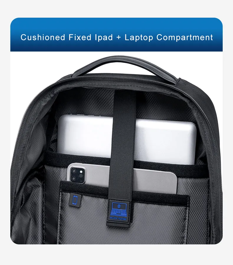 Arctic Hunter i-Braverz Multicompartment Laptop Backpack Business Travel USB Laptop Bag (15.6")