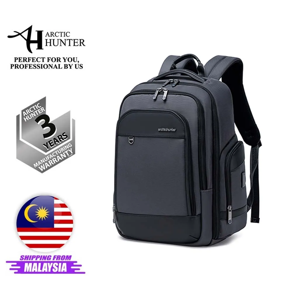 Arctic Hunter i-Braverz Multicompartment Laptop Backpack Business Travel USB Laptop Bag (15.6")