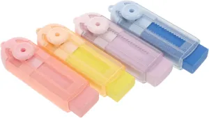 ARTIBETTER 4sets 4pcs Portable Retractable Erasers for Students Multi Use Erasers and Light for School Tests and Office Use 4pcs*4