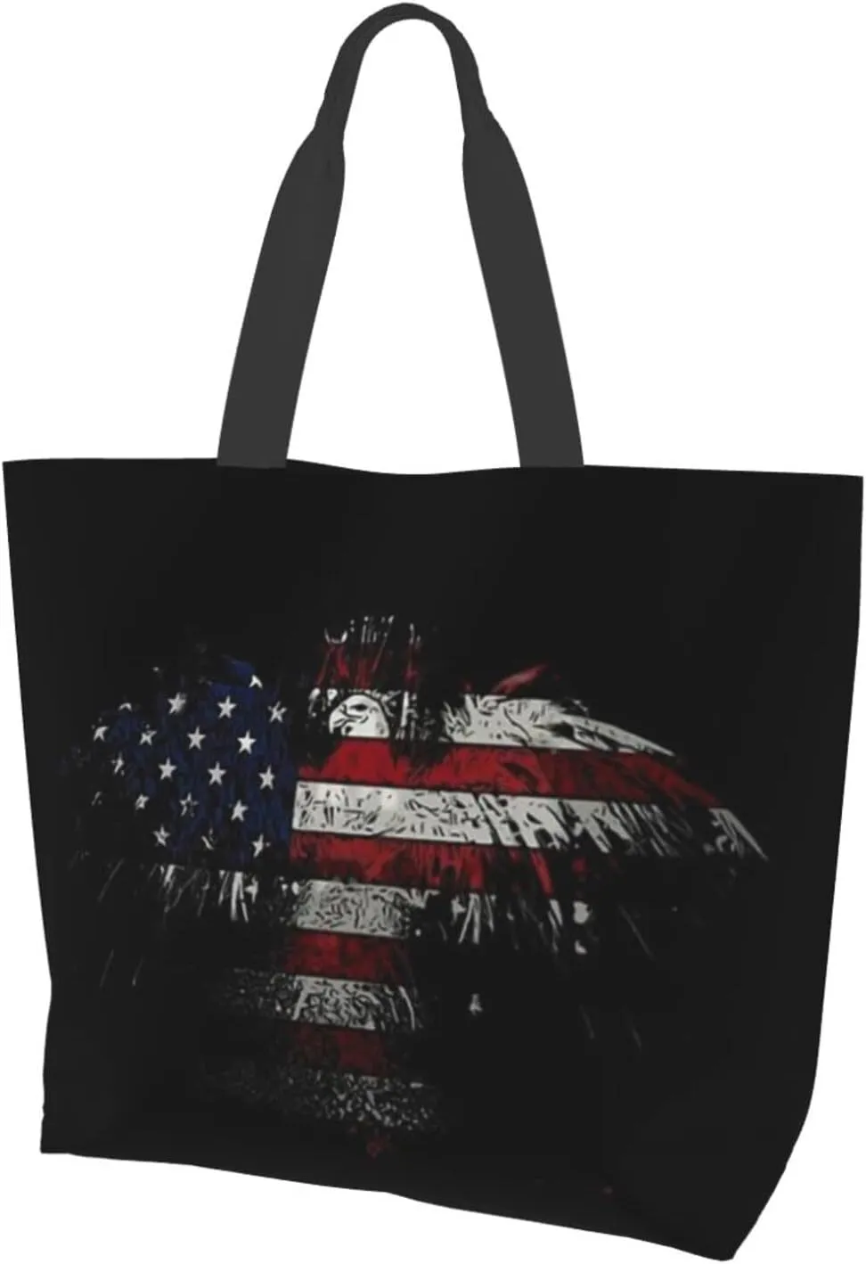 ASYG Chicago Shoulder Bag Chicago Flag Bags Storage Handle Shopping Bag Portable Chicago Bag