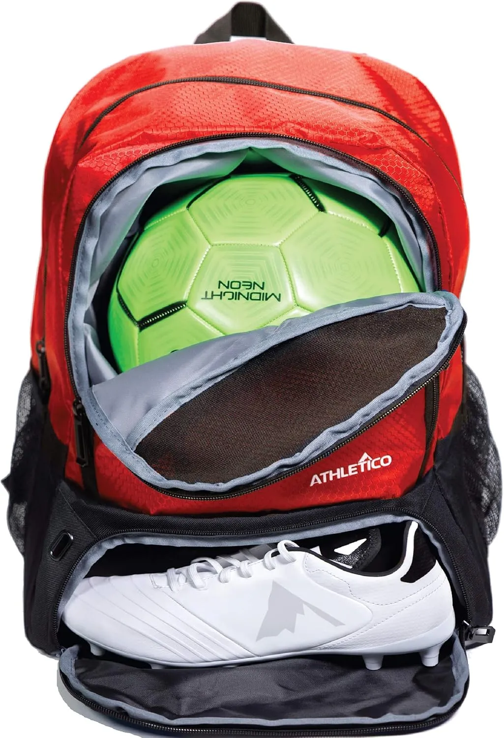 Athletico Youth Soccer Bag - Soccer Backpack & Bags for Basketball, Volleyball & Football | Includes Separate Cleat and Ball Compartment