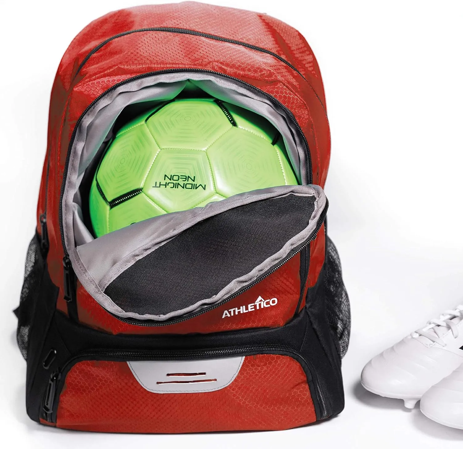 Athletico Youth Soccer Bag - Soccer Backpack & Bags for Basketball, Volleyball & Football | Includes Separate Cleat and Ball Compartment