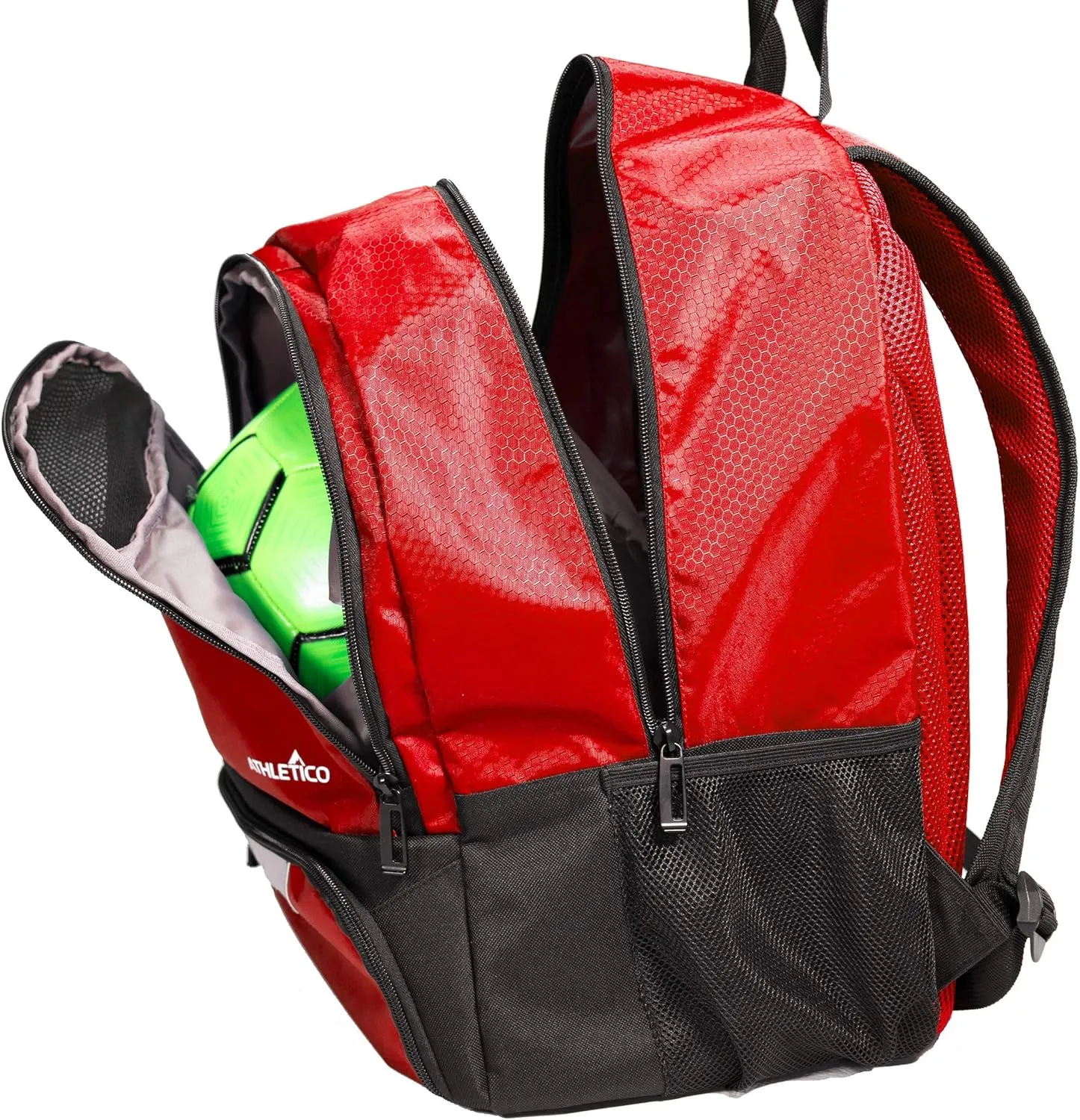 Athletico Youth Soccer Bag - Soccer Backpack & Bags for Basketball, Volleyball & Football | Includes Separate Cleat and Ball Compartment
