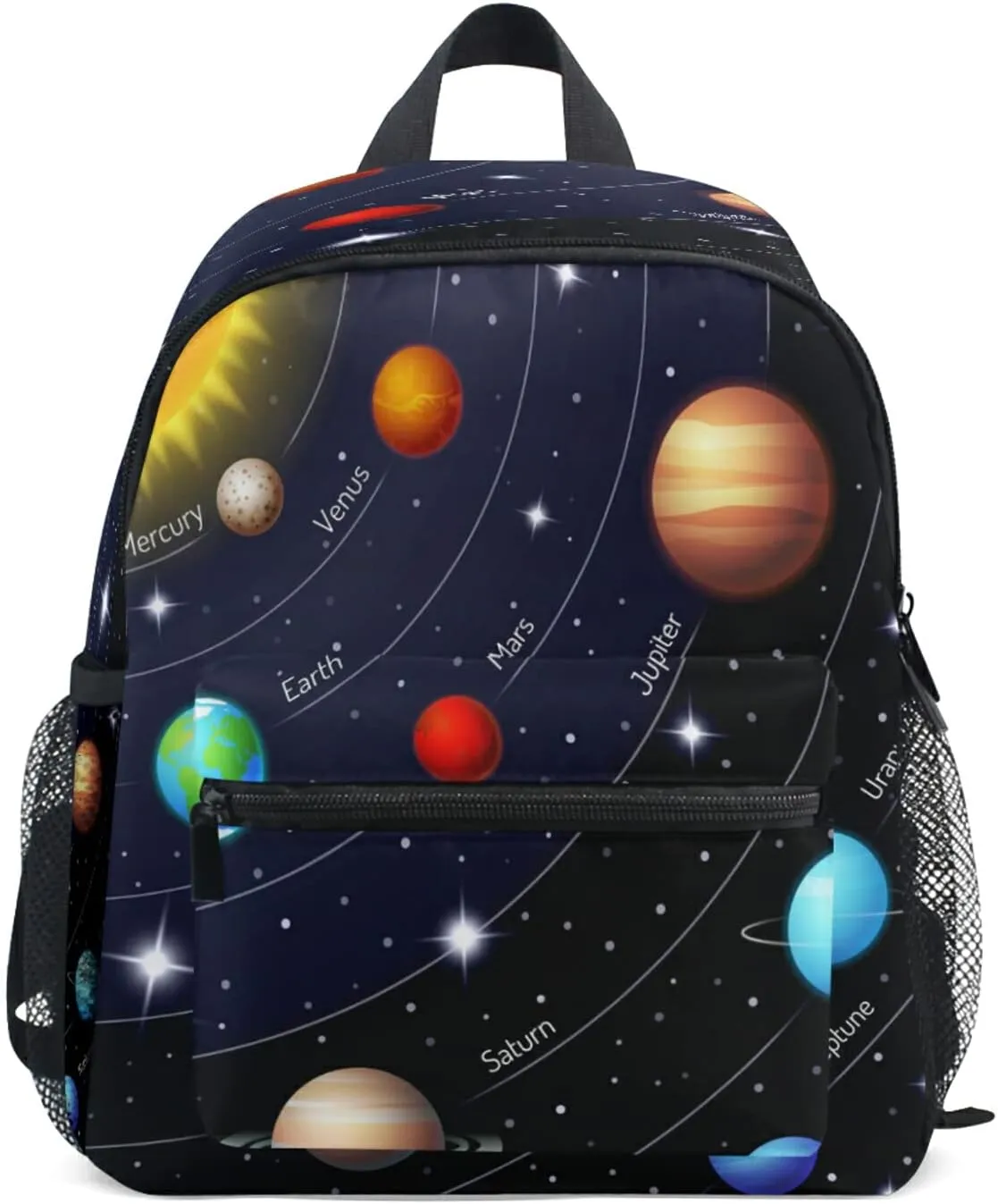 AUUXVA Universe Space Galaxy Solar System Kids Toddler Backpack for Men Women,Preschool Shoulder Bag School Bookbag Backpack for Boy Girls Student Baby Diaper Bag Nursery Bag