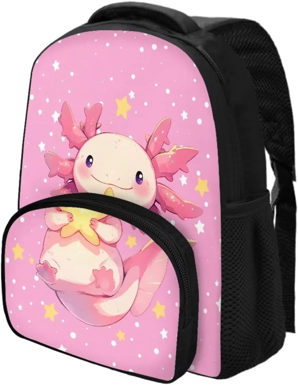 Axolotl Backpack for Girls 5-7 School Bag for Girl Portable Kids School Bag Large Capacity Tote Bag for School Aesthetic