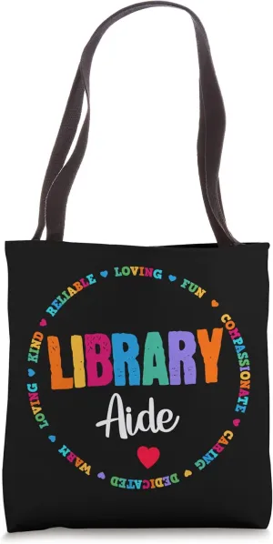 Back to school Libraria Crew Library Aide School Librarian Tote Bag