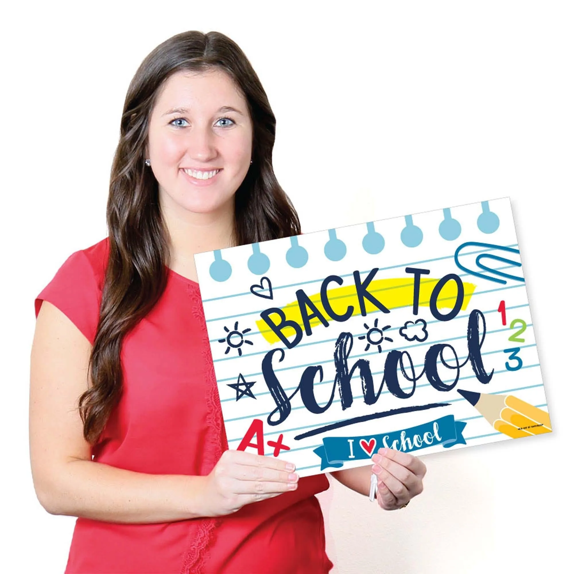 Back to School - Paper First Day of School Classroom Decorations Coloring Sheets - Activity Placemats - Set of 16