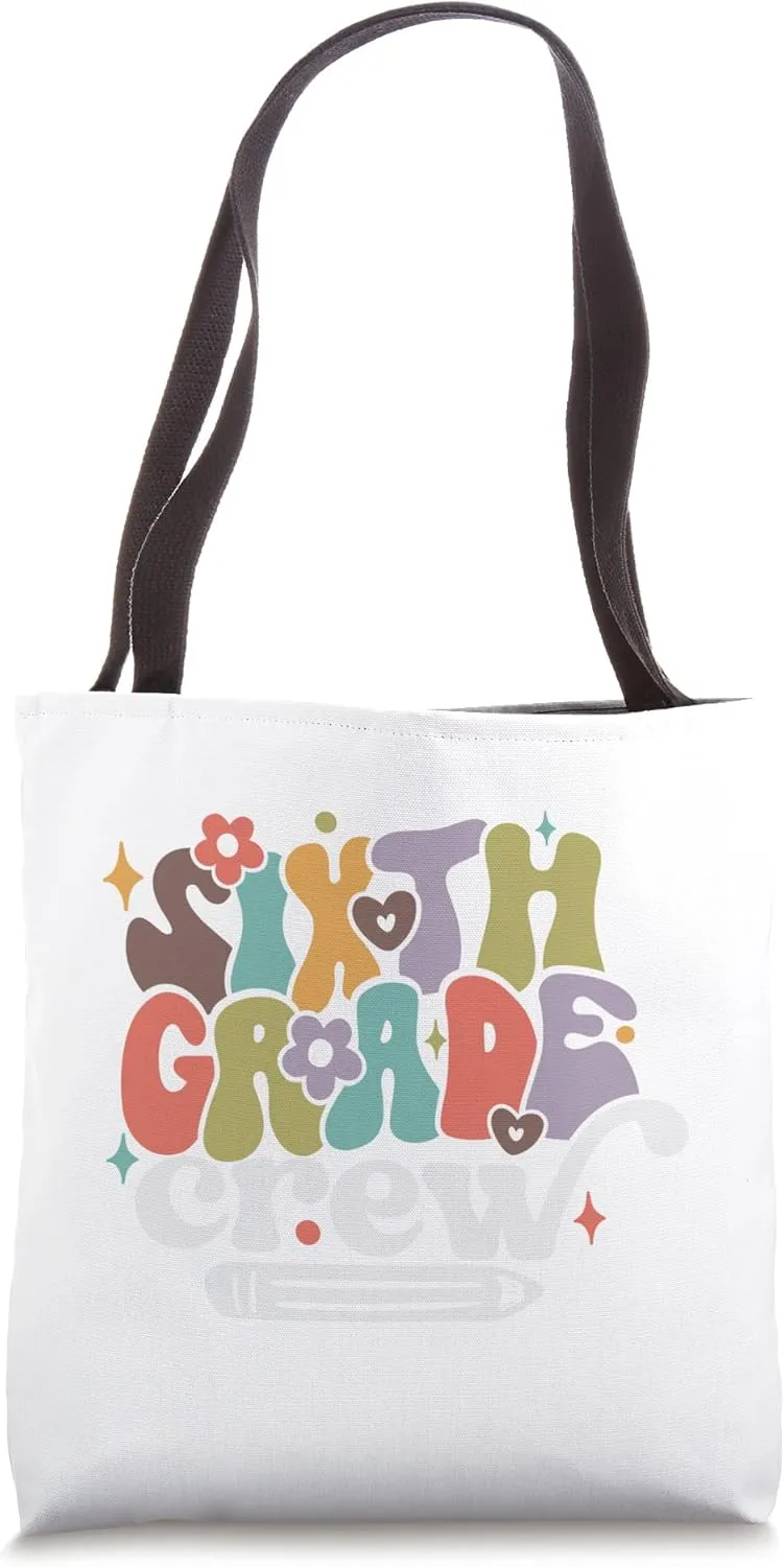 Back to School Sixth 6th Grade Tote Bag