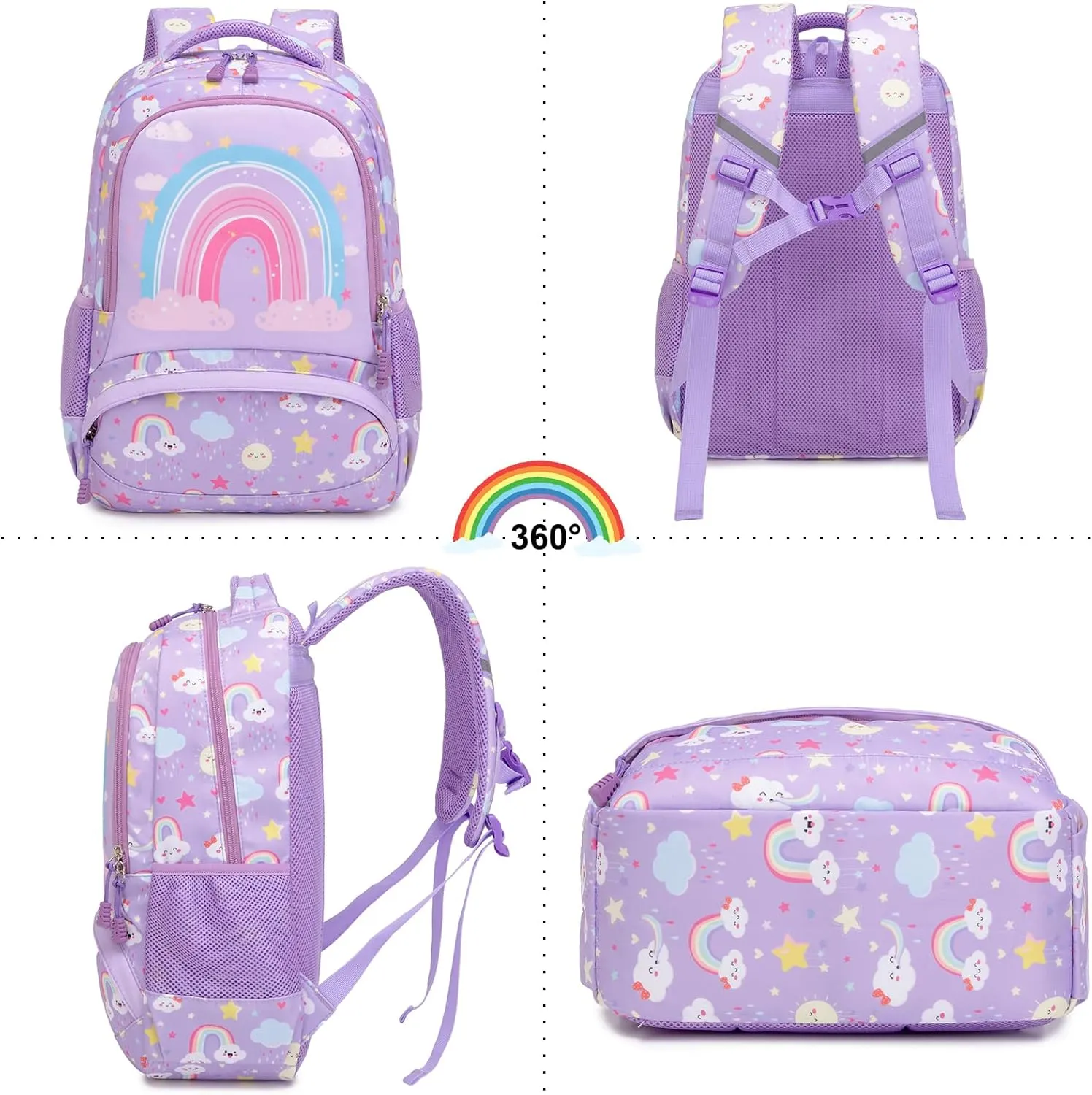 Backpack Unicorn for Girls School Preschool Backpack for Girls 3 IN 1 School Bookpack Set with Lunch Bag Pencil Bag