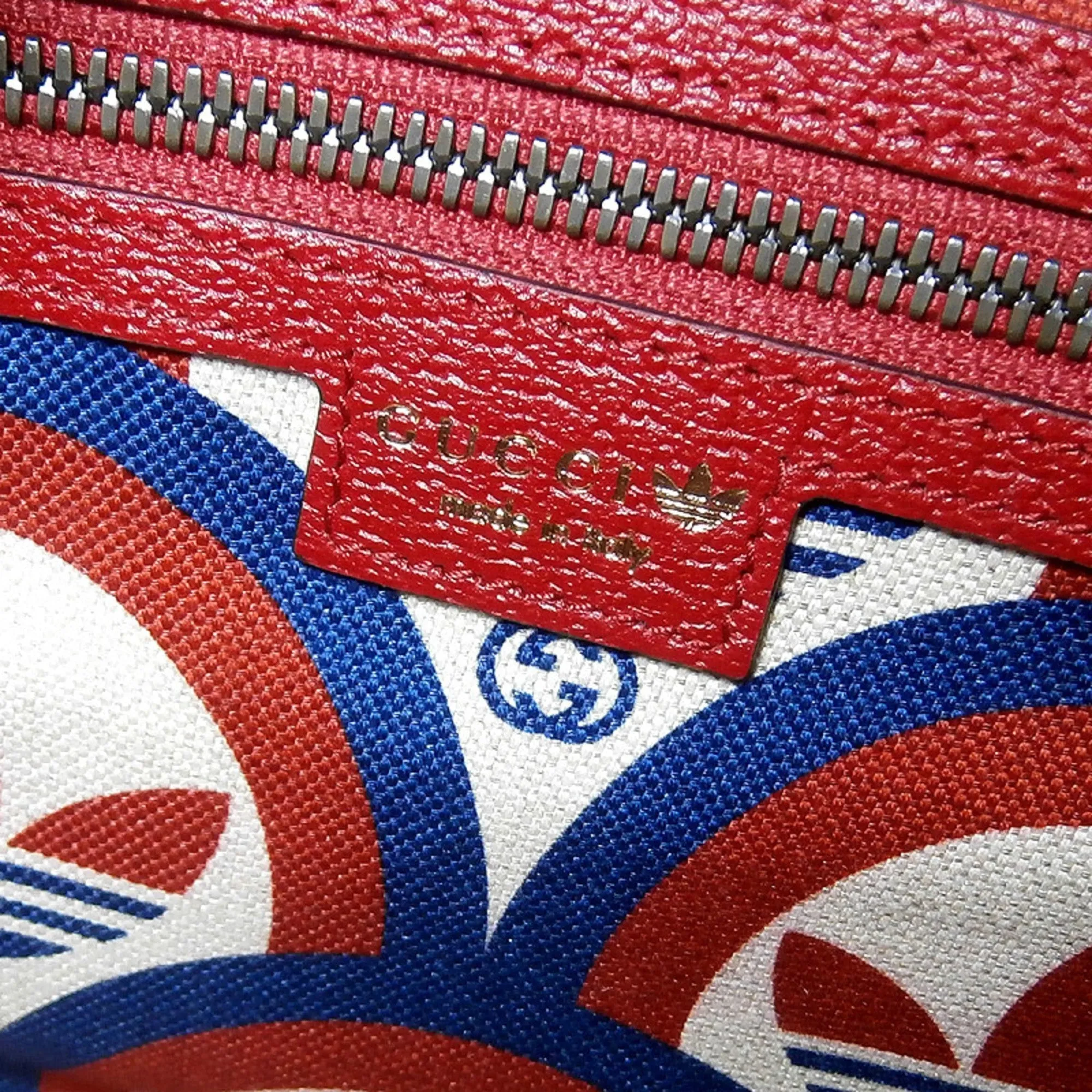 Bag Collaboration Mini adidasxGucci 702397 Only today Leather Boston Duffle Flexible customer care Red Gucci