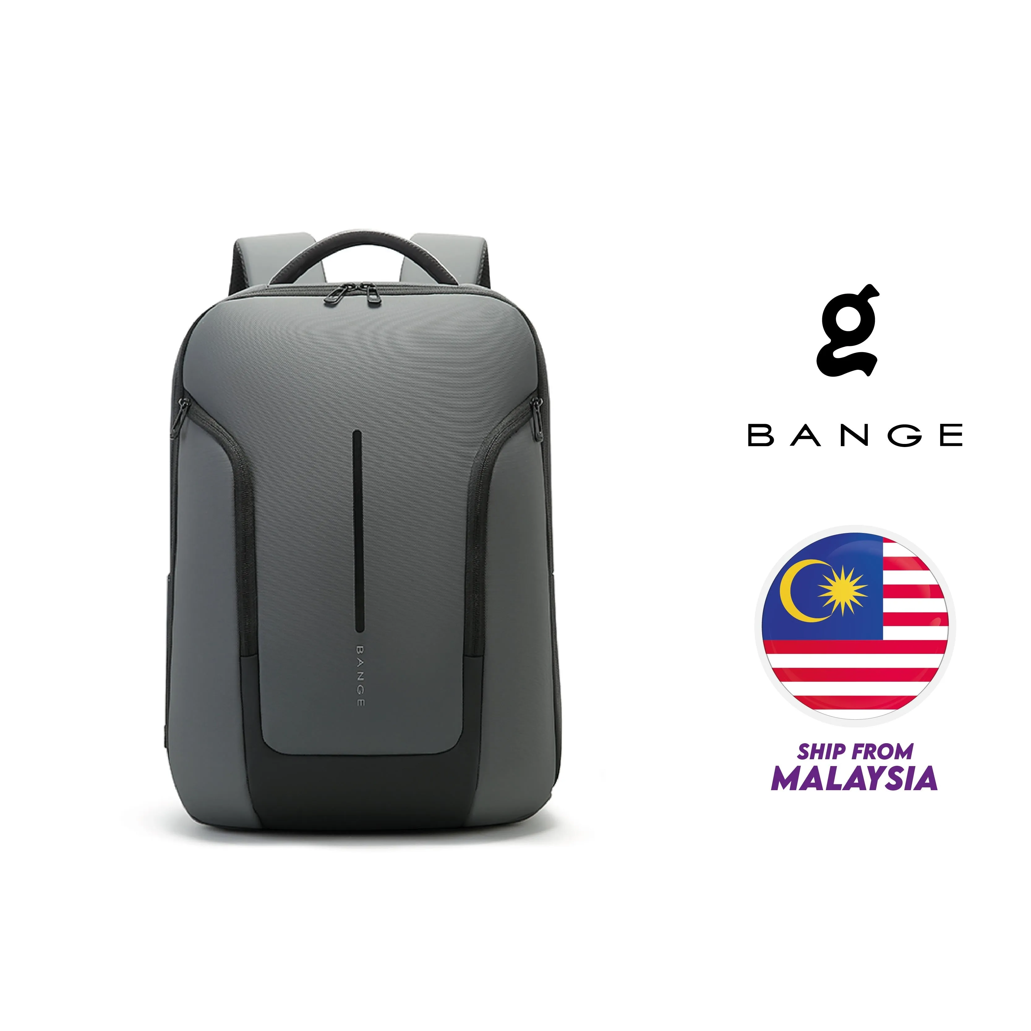 Bange i-Flynnz Water Resistant Hidden Compart Big Capacity Multi Compartment Ultra Light Travel Laptop Backpack (15.6")