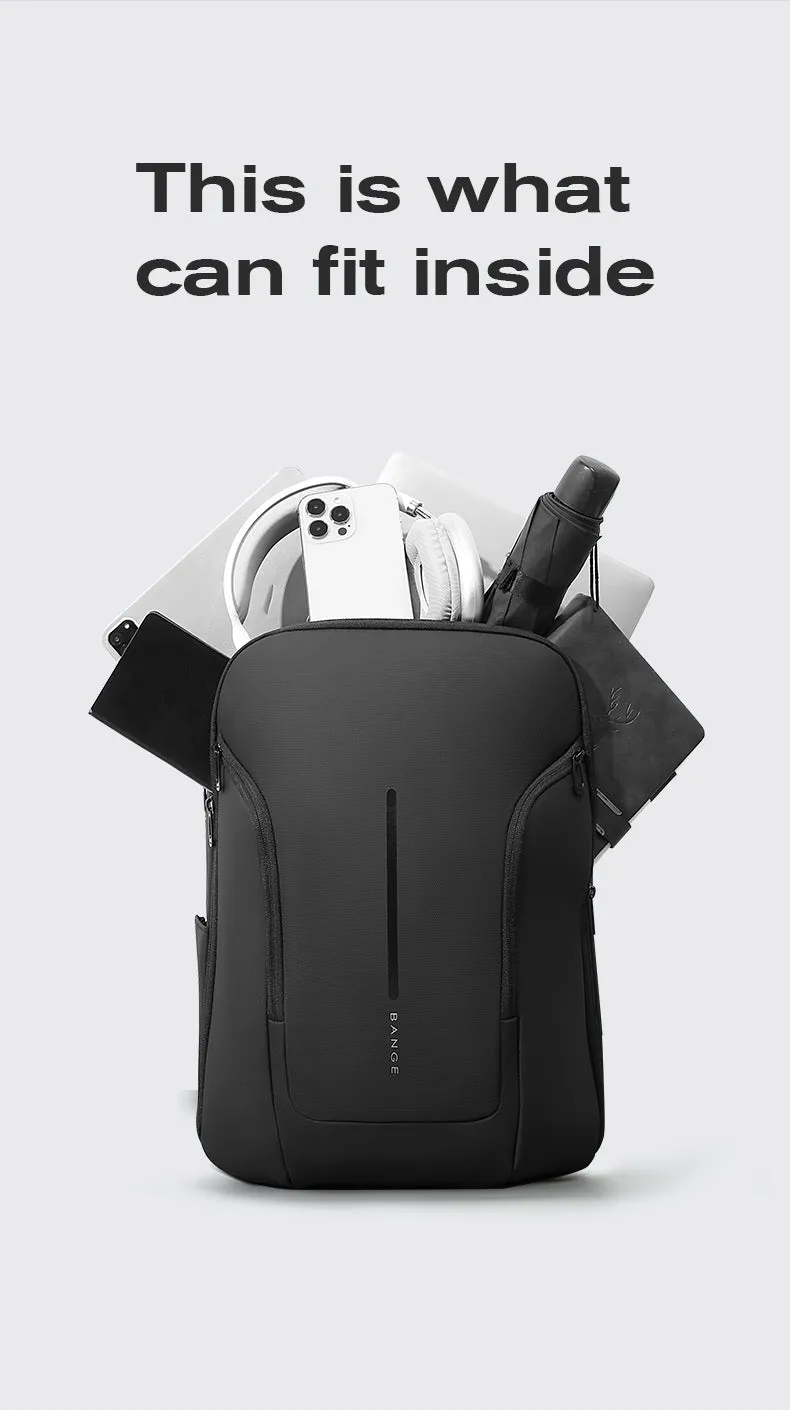 Bange i-Flynnz Water Resistant Hidden Compart Big Capacity Multi Compartment Ultra Light Travel Laptop Backpack (15.6")