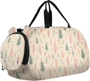 Barracuda Wheatgrass Girl's Gym Duffel Bag with Shoes Compartment Large Capacity Carry On Weekender Bag for Travel, Sports, Fitness & Workout