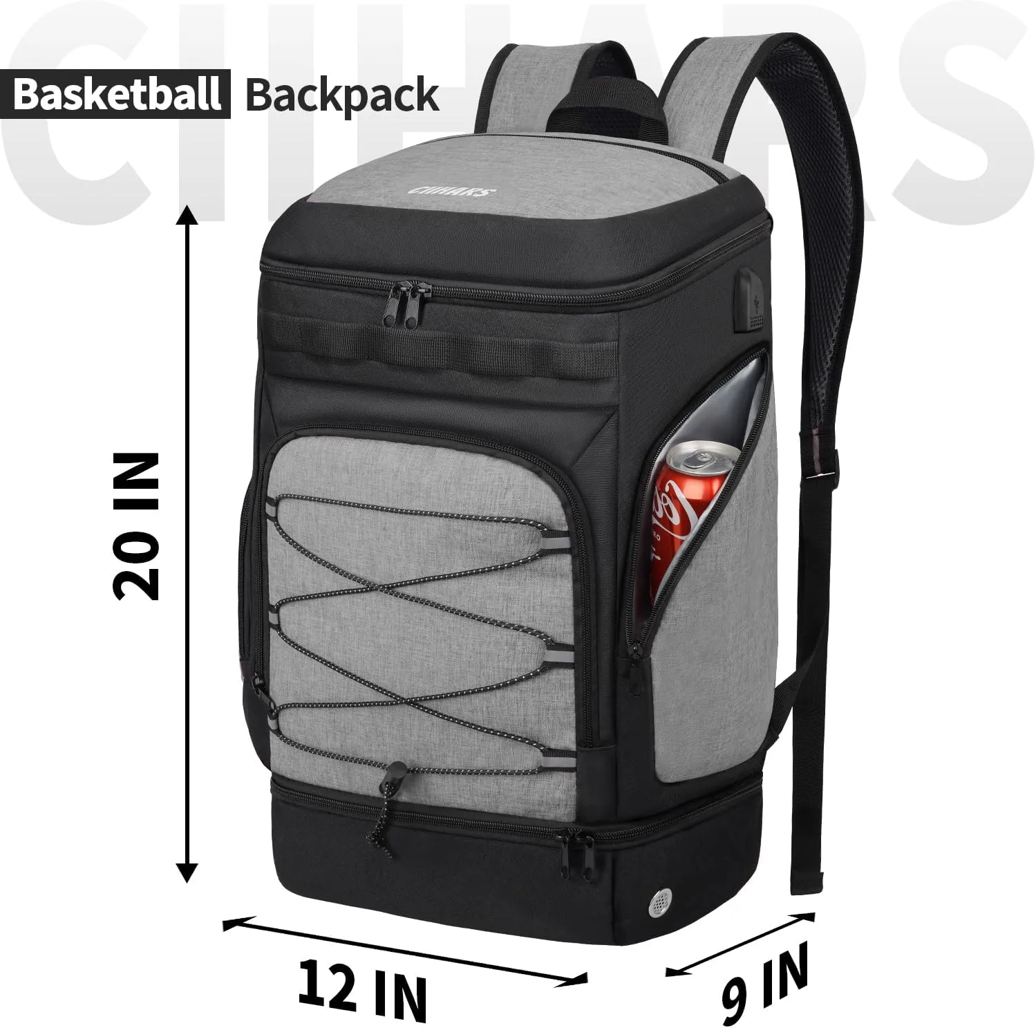 Basketball Backpack Basketball Bag Large Sports Bag with Separate Ball holder & Shoes compartment, Best for Basketball, Soccer,Volleyball,Gym