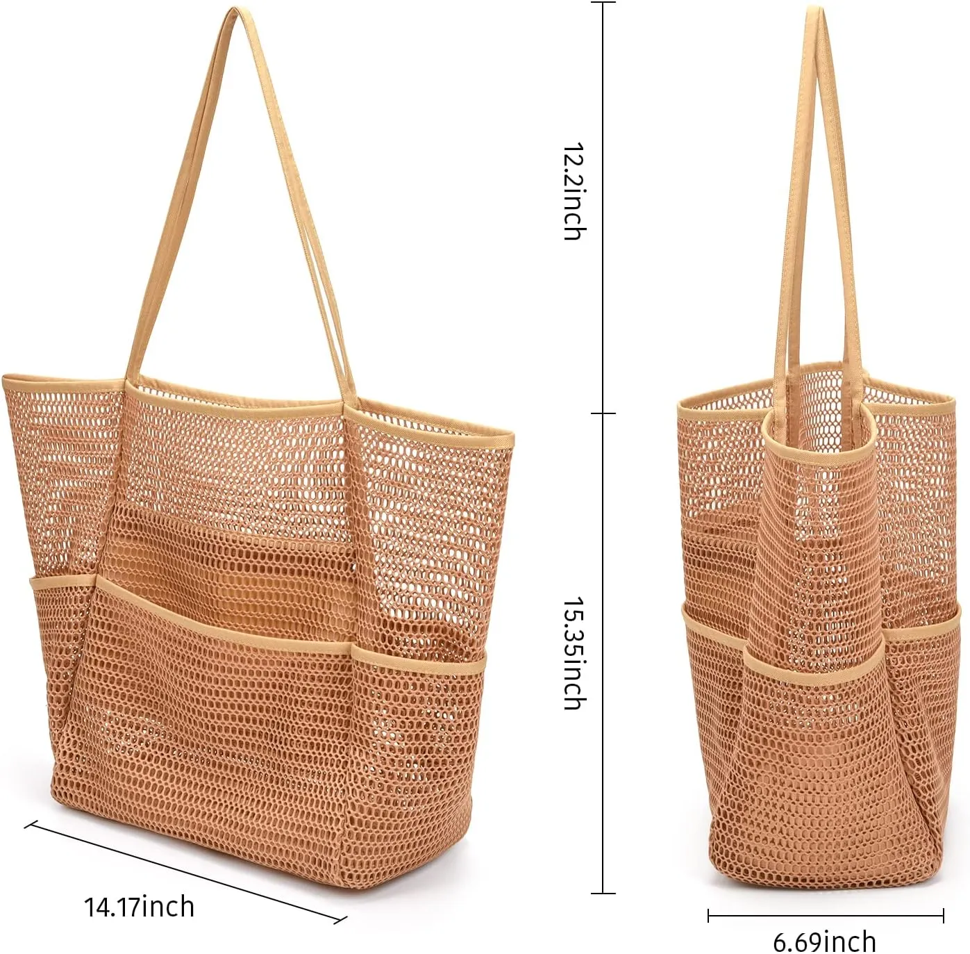 Beach Bag - Mesh Tote Bag Mothers Day Gifts for Mom Women Bag for Travel Pool Family Beach Vacation Cruise Essentials 2025