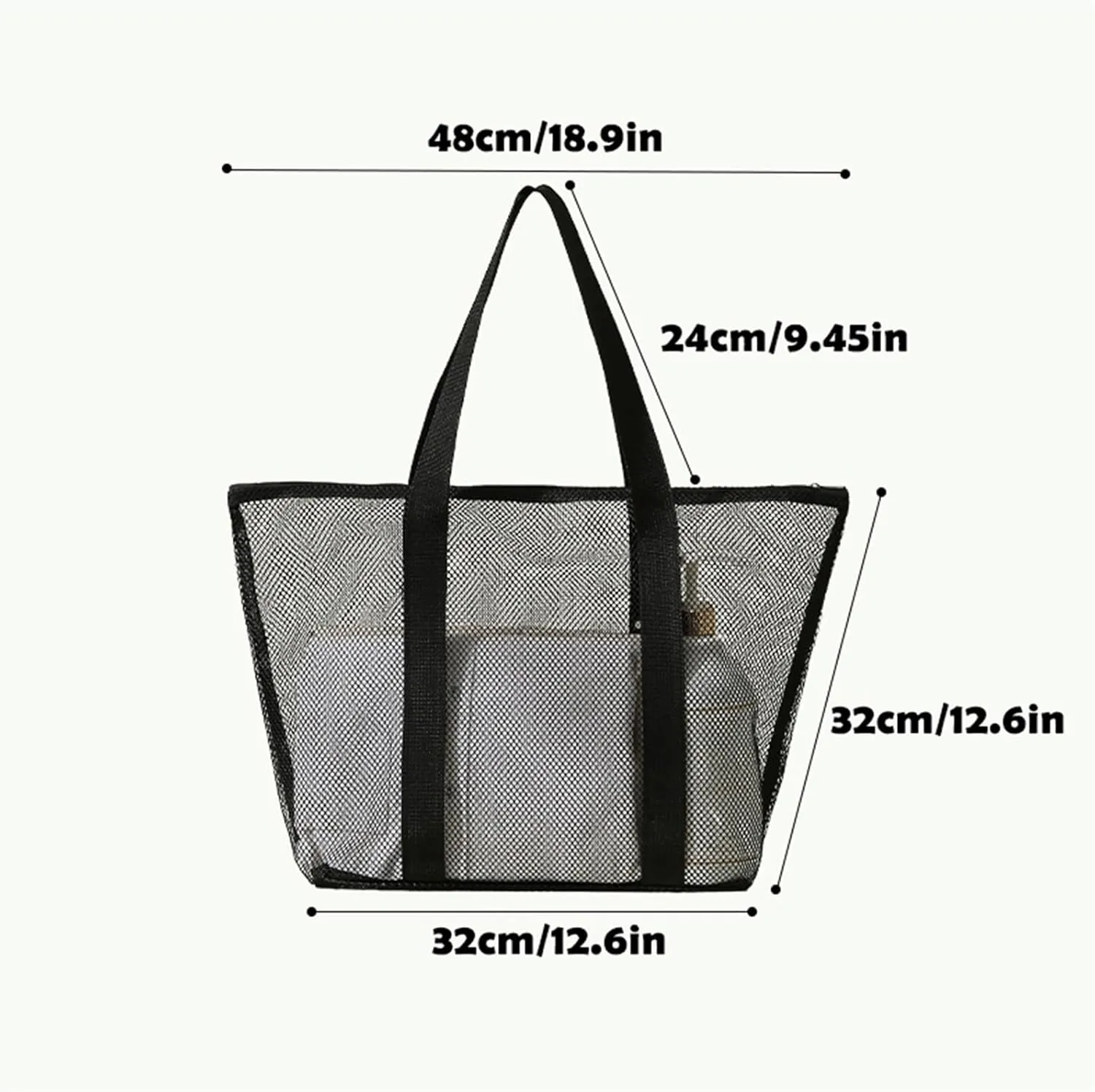 Beach Bag Mesh Tote Bags Mothers Day Gifts for Mom Women Bag for Pool Travel Vacation Gym 2025