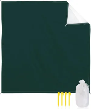 Beach Blanket Sandproof, Solid Color Deep Green Waterproof Beach Mat Lightweight Quick Drying Picnic Blanket Beach Essentials for Travel Camping Hiking 108x84in