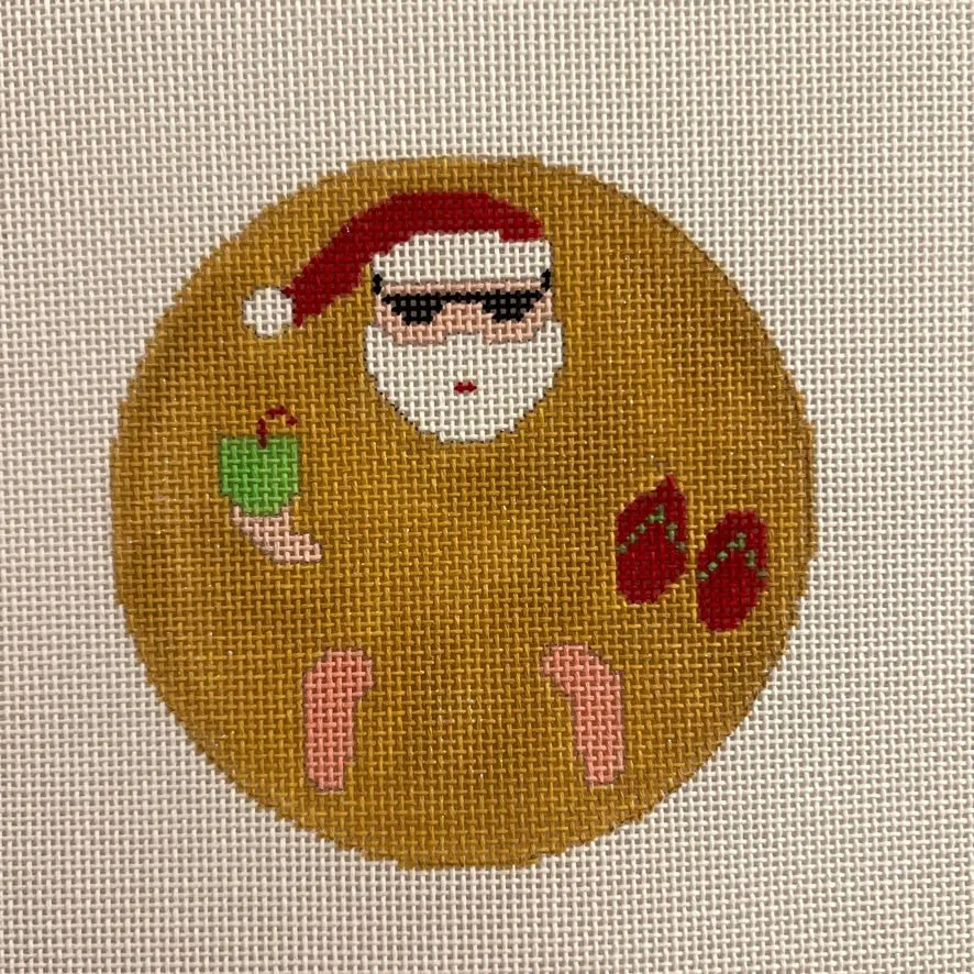 Beach Bum Santa  Ornament