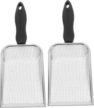 Beach Filter Shovel Long Handle Mesh Scooper Ideal for Outdoor Activities