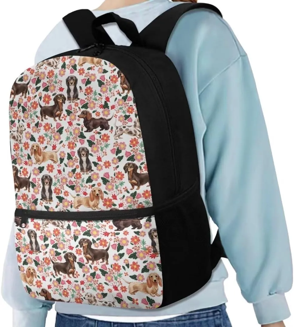 Beach Horses 17inch School Backpack for Boys Girls Sky Big Capacity Travel Rucksack for Primary Junior High School College Students Lunch Box and Pencil Case 3 in 1 Bookbag Set