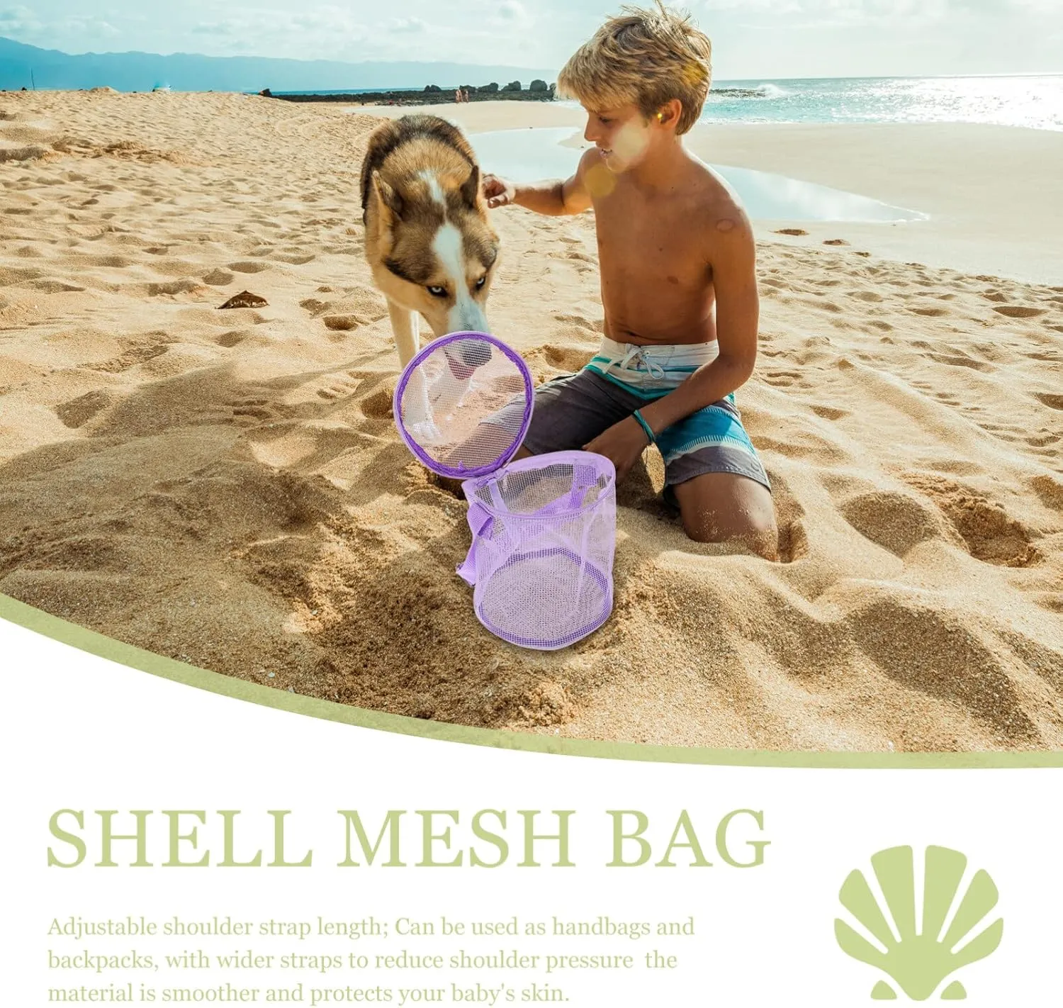 Beach Storage Bag Kids Crossbody Bag Tote Purse Organizer Insert Mesh Toy Bags Beach Shoulder Bag Pool Towels Bag Quick Dry Net Tote Beach Supply Children Beach Bag Beach Kids Bag